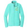 Ladies Heather Microfleece Full Zip Jacket Thumbnail