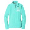Ladies Heather Microfleece Full Zip Jacket Thumbnail