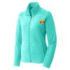 Ladies Heather Microfleece Full Zip Jacket Thumbnail