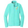 Ladies Heather Microfleece Full Zip Jacket Thumbnail