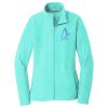 Ladies Heather Microfleece Full Zip Jacket Thumbnail