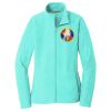 Ladies Heather Microfleece Full Zip Jacket Thumbnail