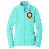 Ladies Heather Microfleece Full Zip Jacket Thumbnail