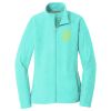 Ladies Heather Microfleece Full Zip Jacket Thumbnail