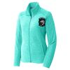 Ladies Heather Microfleece Full Zip Jacket Thumbnail