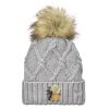 Faux Fur Pom Knit Beanie Thumbnail