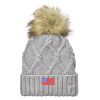 Faux Fur Pom Knit Beanie Thumbnail