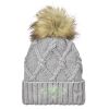 Faux Fur Pom Knit Beanie Thumbnail
