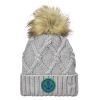 Faux Fur Pom Knit Beanie Thumbnail