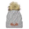 Faux Fur Pom Knit Beanie Thumbnail