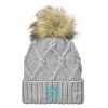Faux Fur Pom Knit Beanie Thumbnail