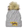 Faux Fur Pom Knit Beanie Thumbnail