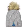 Faux Fur Pom Knit Beanie Thumbnail
