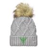 Faux Fur Pom Knit Beanie Thumbnail