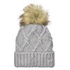Faux Fur Pom Knit Beanie Thumbnail