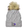Faux Fur Pom Knit Beanie Thumbnail