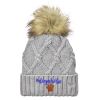 Faux Fur Pom Knit Beanie Thumbnail