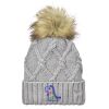 Faux Fur Pom Knit Beanie Thumbnail