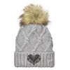Faux Fur Pom Knit Beanie Thumbnail