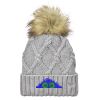 Faux Fur Pom Knit Beanie Thumbnail