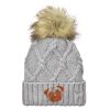 Faux Fur Pom Knit Beanie Thumbnail