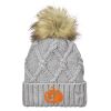 Faux Fur Pom Knit Beanie Thumbnail
