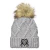 Faux Fur Pom Knit Beanie Thumbnail