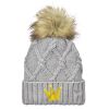 Faux Fur Pom Knit Beanie Thumbnail