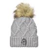 Faux Fur Pom Knit Beanie Thumbnail