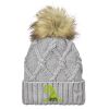 Faux Fur Pom Knit Beanie Thumbnail