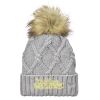 Faux Fur Pom Knit Beanie Thumbnail