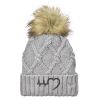 Faux Fur Pom Knit Beanie Thumbnail