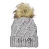 Faux Fur Pom Knit Beanie Thumbnail