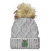 Faux Fur Pom Knit Beanie Thumbnail