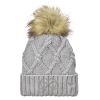 Faux Fur Pom Knit Beanie Thumbnail