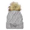 Faux Fur Pom Knit Beanie Thumbnail