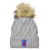 Faux Fur Pom Knit Beanie Thumbnail