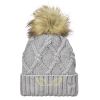 Faux Fur Pom Knit Beanie Thumbnail