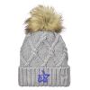 Faux Fur Pom Knit Beanie Thumbnail