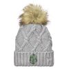 Faux Fur Pom Knit Beanie Thumbnail