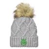 Faux Fur Pom Knit Beanie Thumbnail