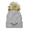 Faux Fur Pom Knit Beanie Thumbnail