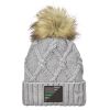 Faux Fur Pom Knit Beanie Thumbnail