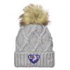 Faux Fur Pom Knit Beanie Thumbnail