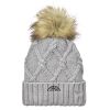Faux Fur Pom Knit Beanie Thumbnail