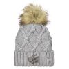 Faux Fur Pom Knit Beanie Thumbnail